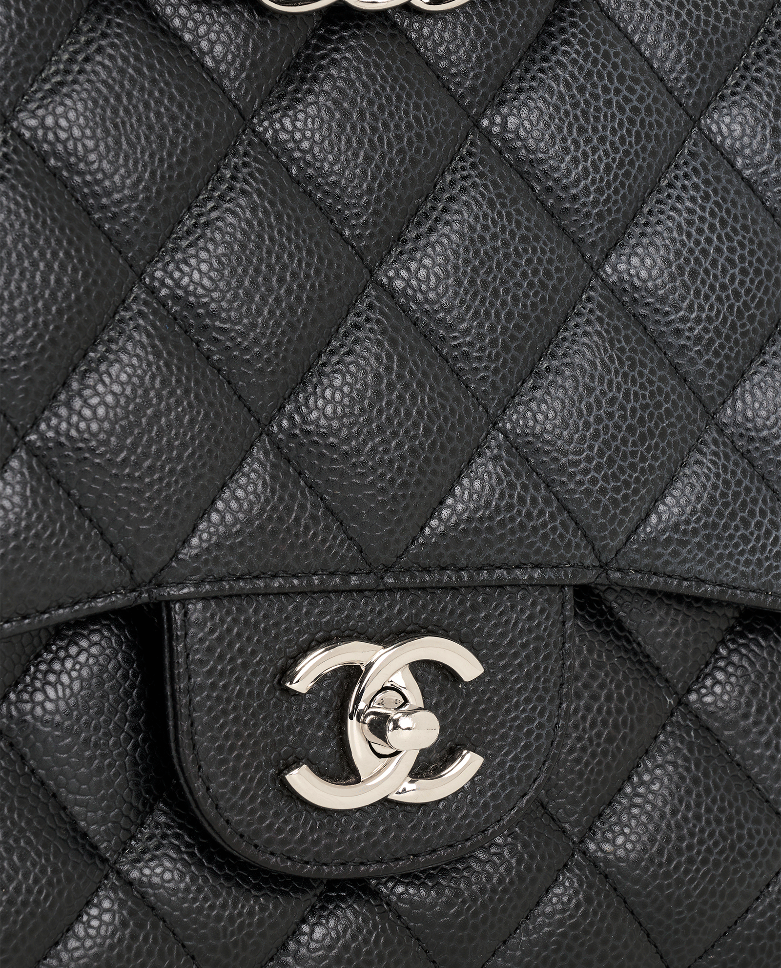 Jumbo Classic Double Flap, &pound;5,500, Handbags, Black, Caviar, Other view